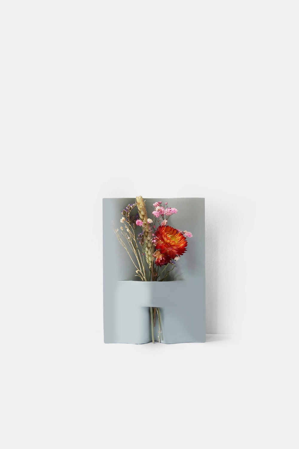 Vase / Karte Flo - H 21 cm Töpfe und Vasen House Raccoon Schieferblau 